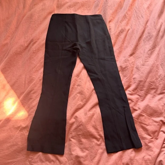 THE ROW Beca Stretch Wool Crop Flared Pants size 0 Black - Picture 6 of 7